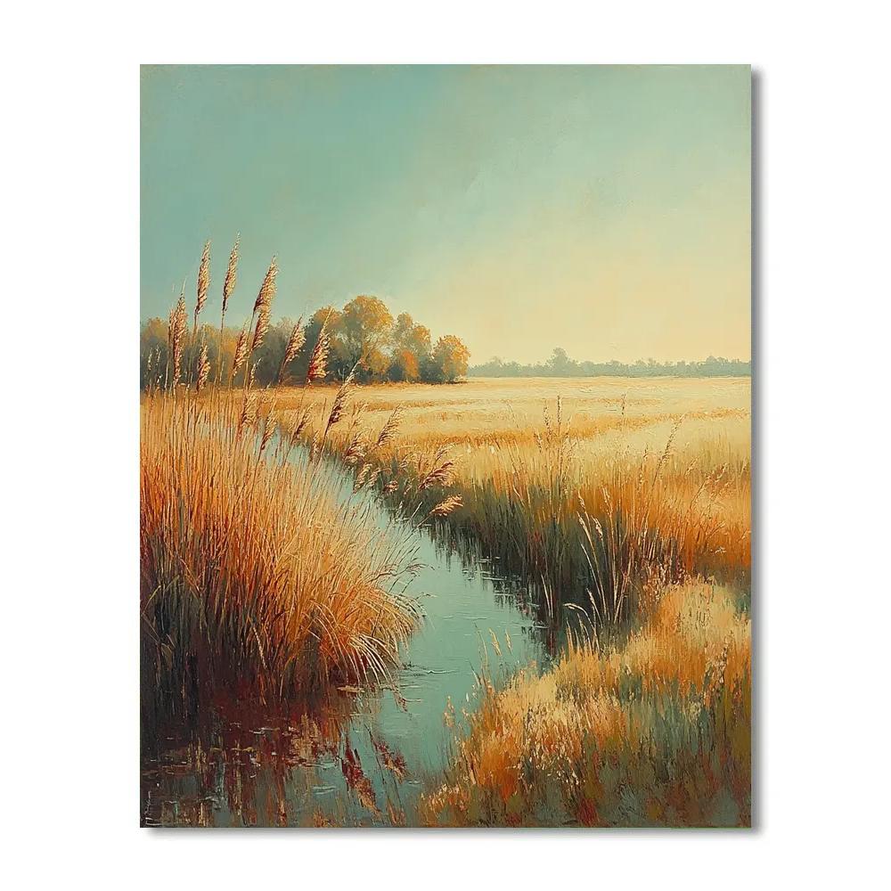 Hiroshige Inspired Autumn Reed Harmony Painting by numbers kit