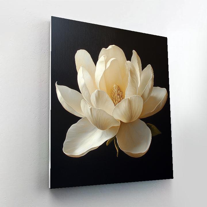 Caravaggio Inspired Lunar Blossom Number painting