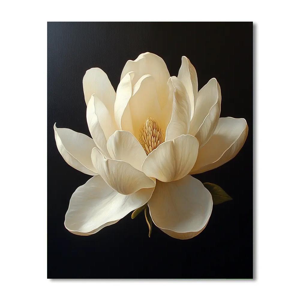 Caravaggio Inspired Lunar Blossom Number painting