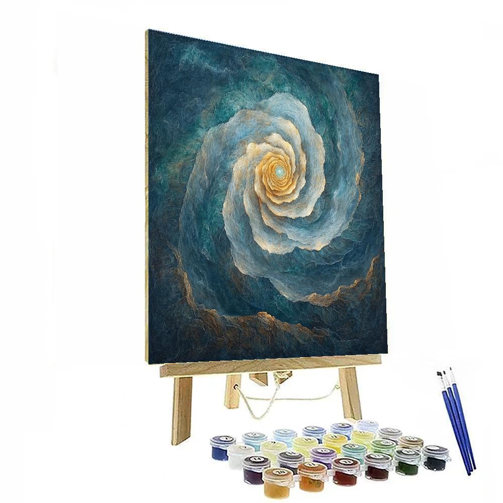Michelangelo Inspired Nebular Vortex paint by color