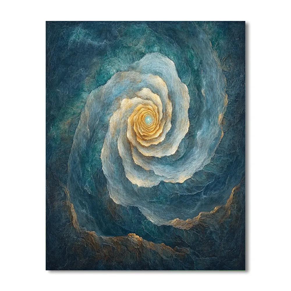 Michelangelo Inspired Nebular Vortex paint by color