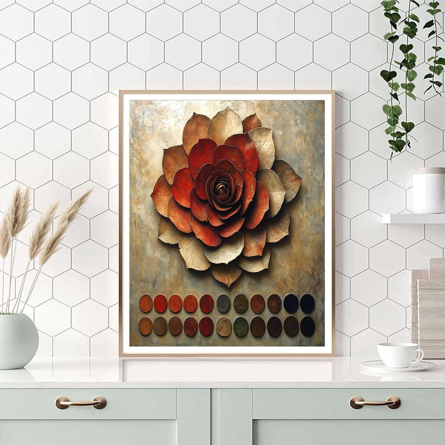 Michelangelo Inspired Celestial Blossom painting number kit