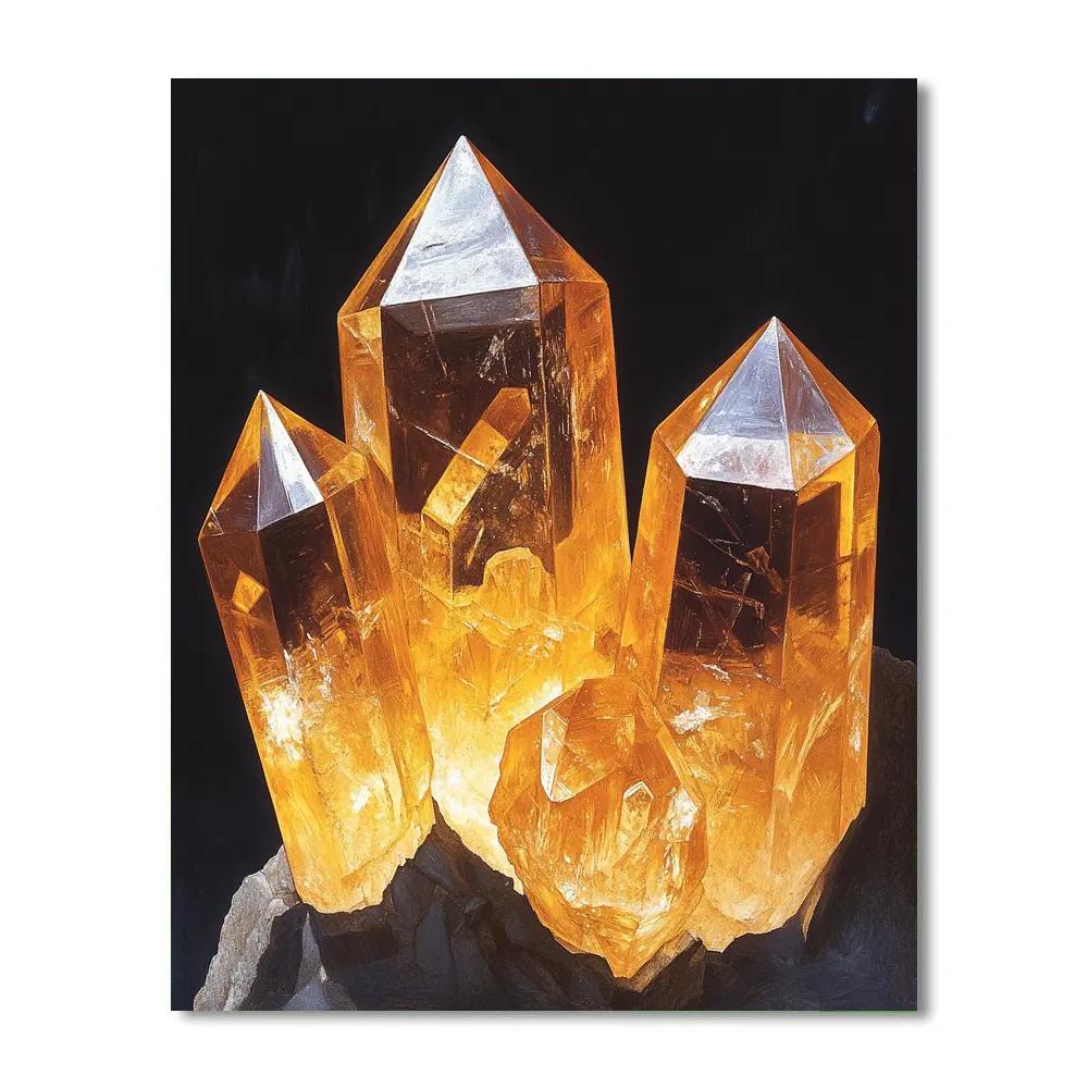 Caravaggio Inspired Amber Quartz Painting by numbers kit