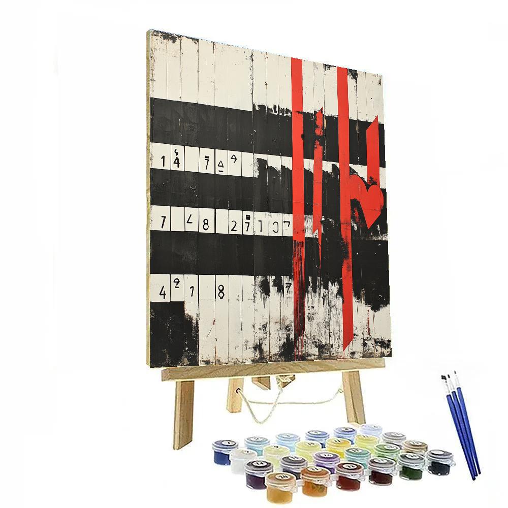 Banksy Inspired Consumerism Void Numbered painting kits