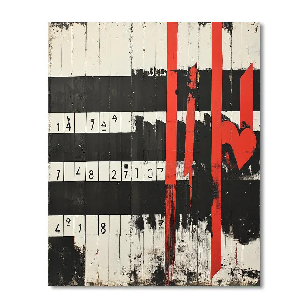 Banksy Inspired Consumerism Void Numbered painting kits