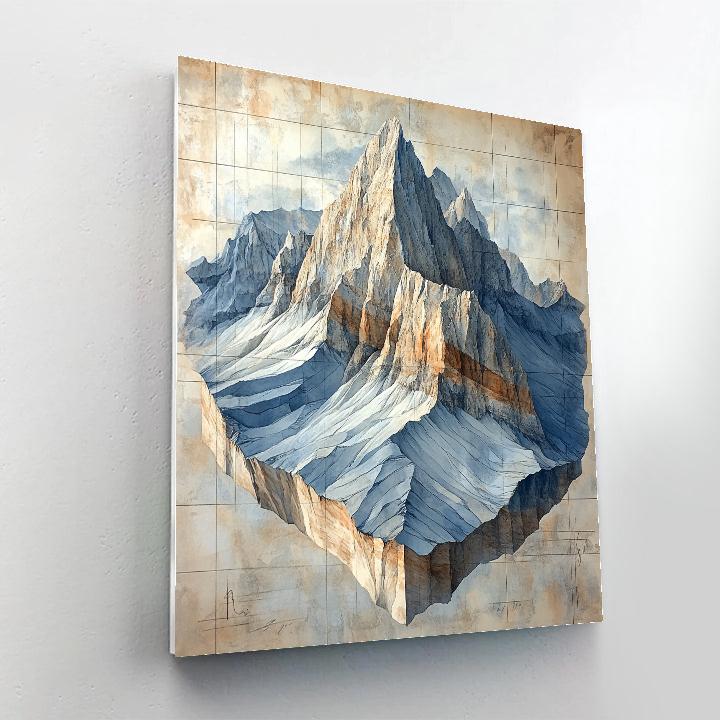 Michelangelo Inspired Mountain Titan Paint by numbers art