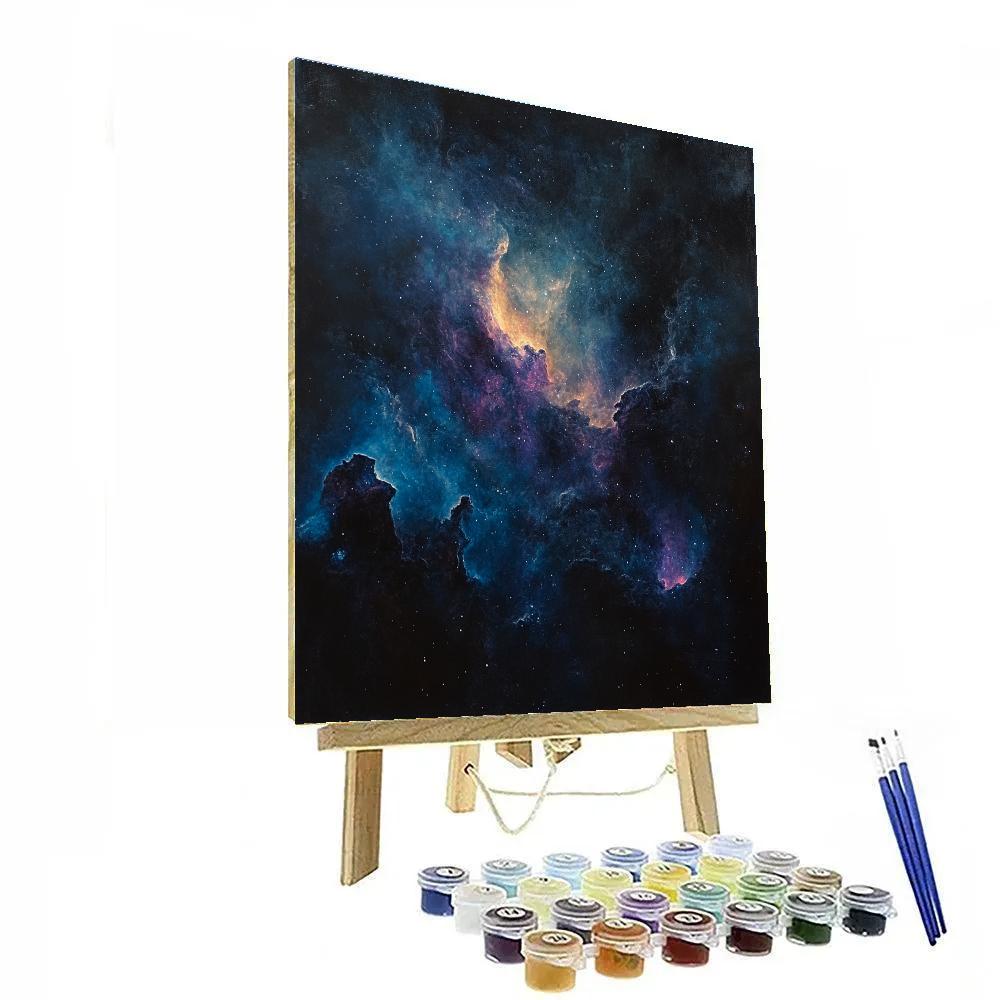 Caravaggio Inspired Celestial Nebula Paint by numbers art