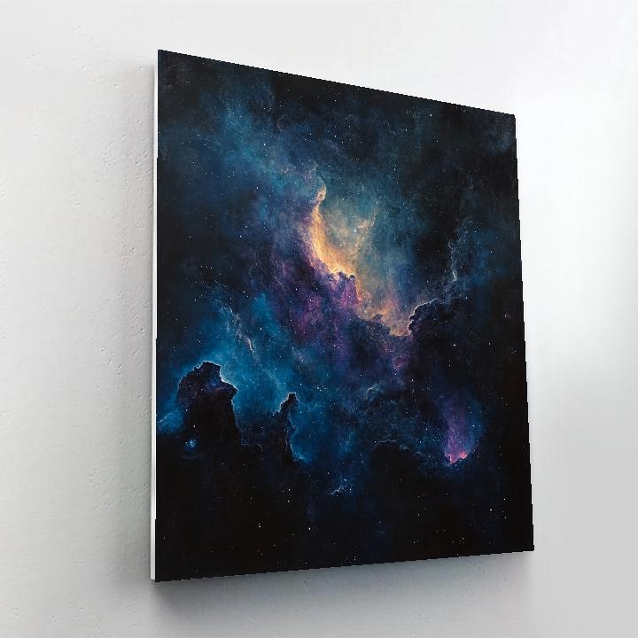 Caravaggio Inspired Celestial Nebula Paint by numbers art
