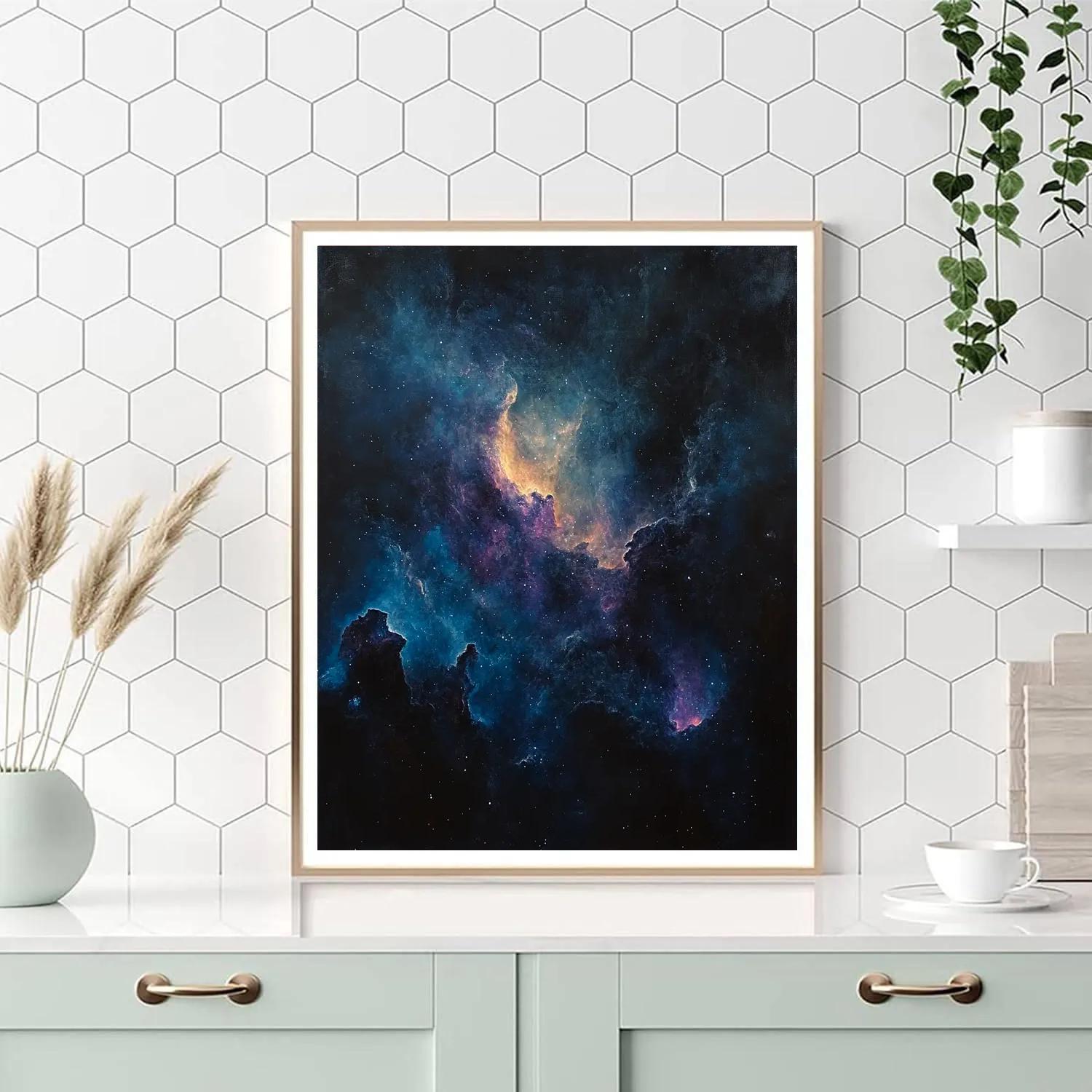 Caravaggio Inspired Celestial Nebula Paint by numbers art