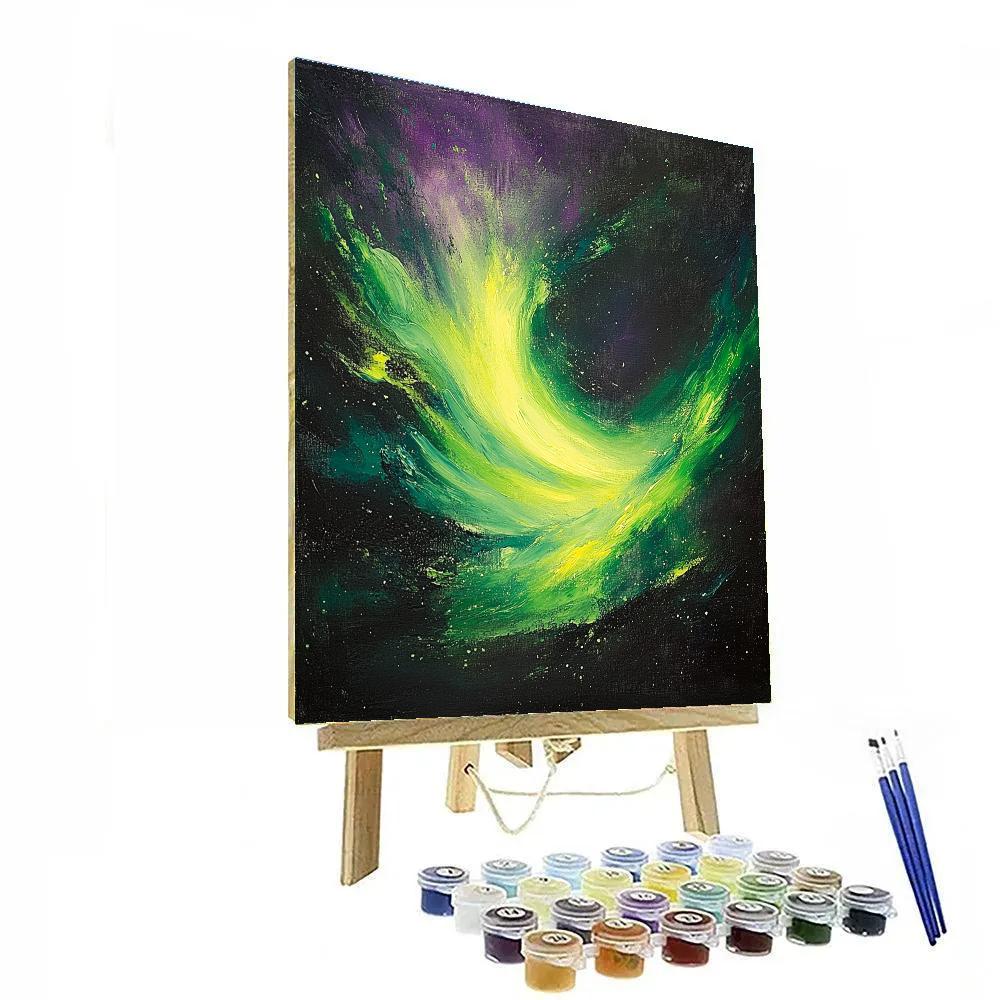 Edgar Degas Inspired Aurora Patterns paint by numbers