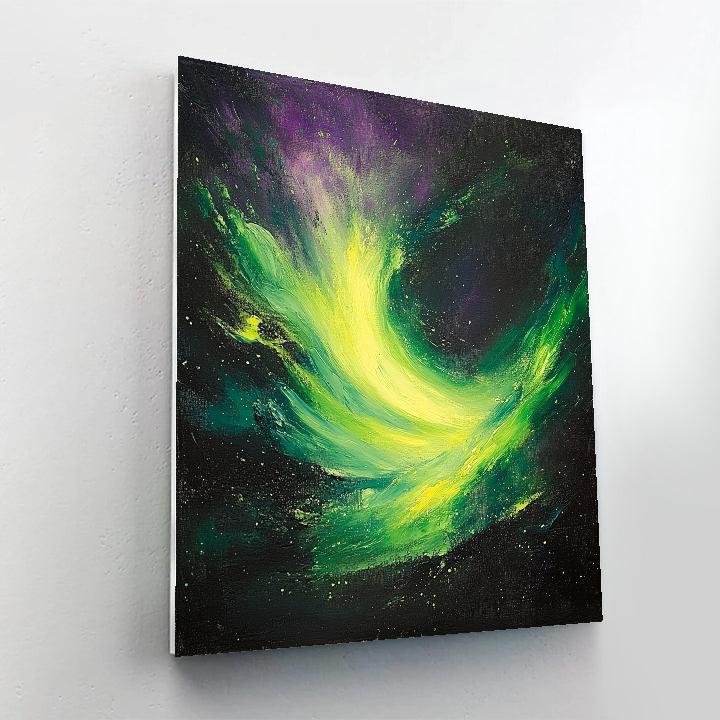 Edgar Degas Inspired Aurora Patterns paint by numbers