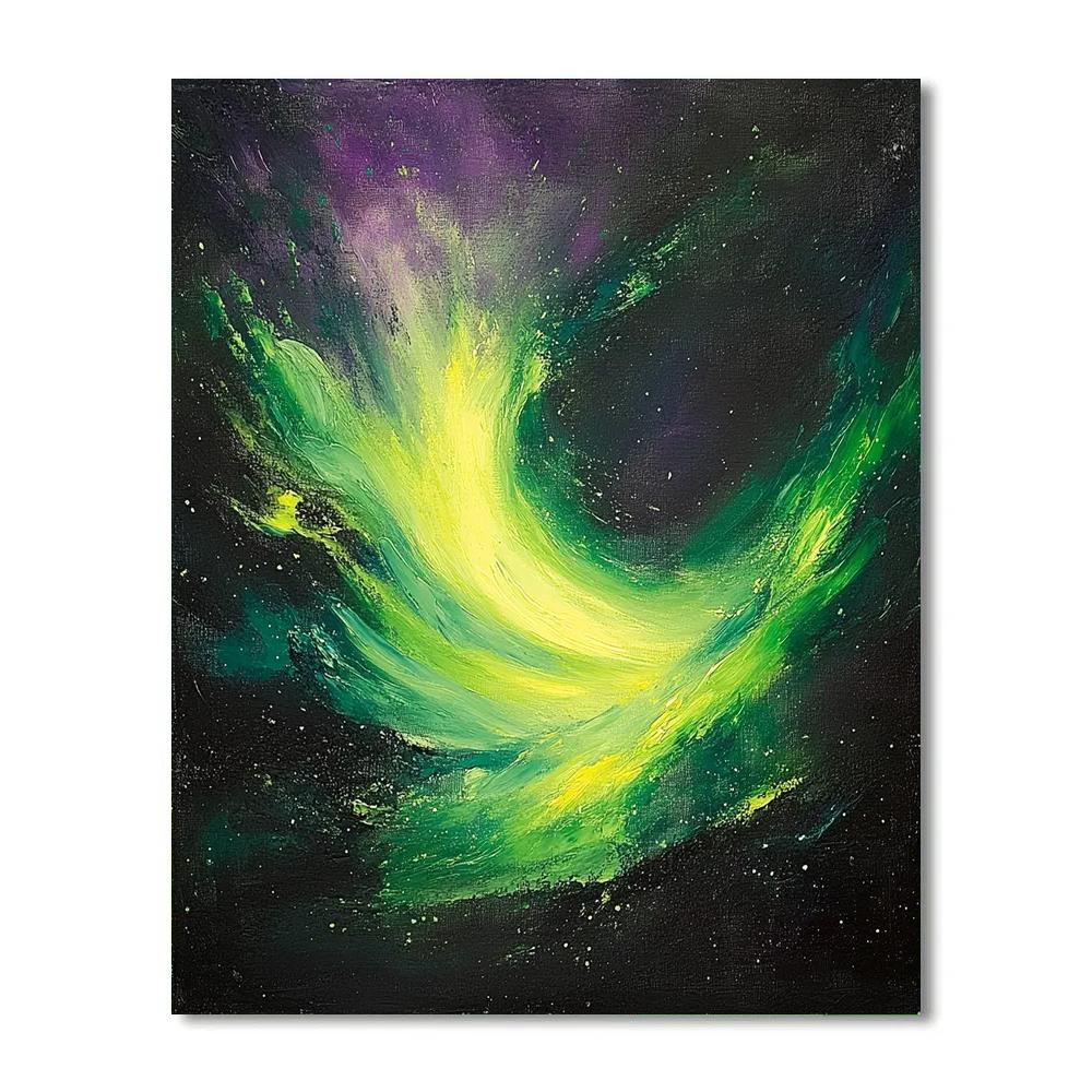 Edgar Degas Inspired Aurora Patterns paint by numbers