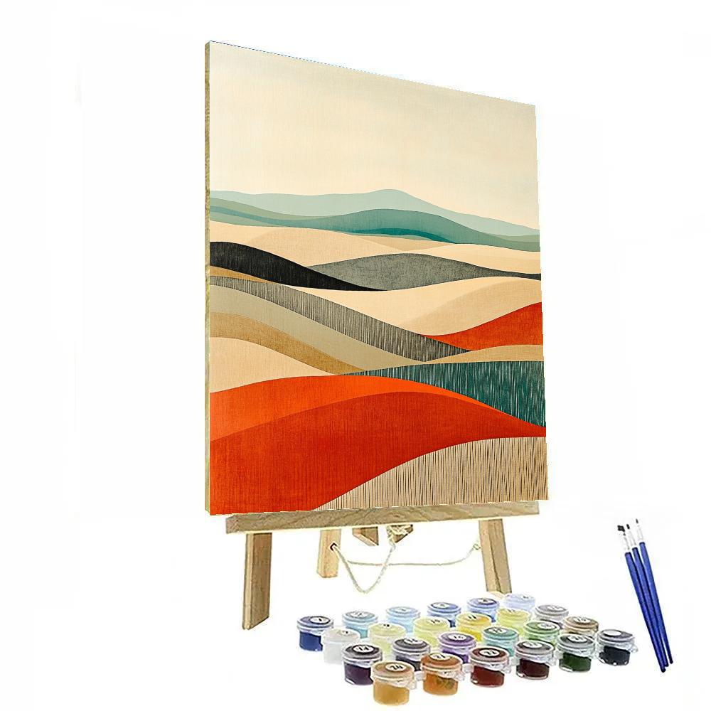 Paul Klee Inspired Desert Rhythm Painting by numbers kit