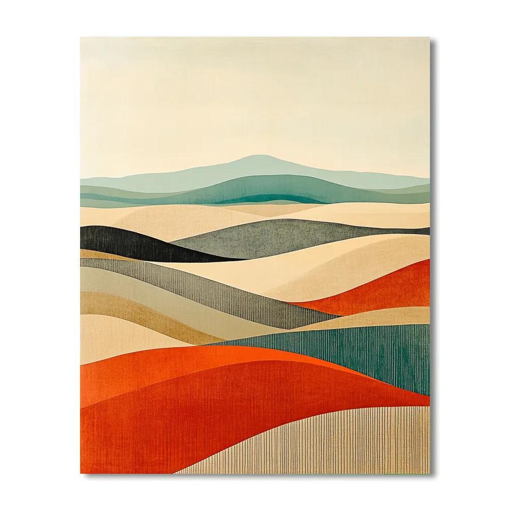 Paul Klee Inspired Desert Rhythm Painting by numbers kit