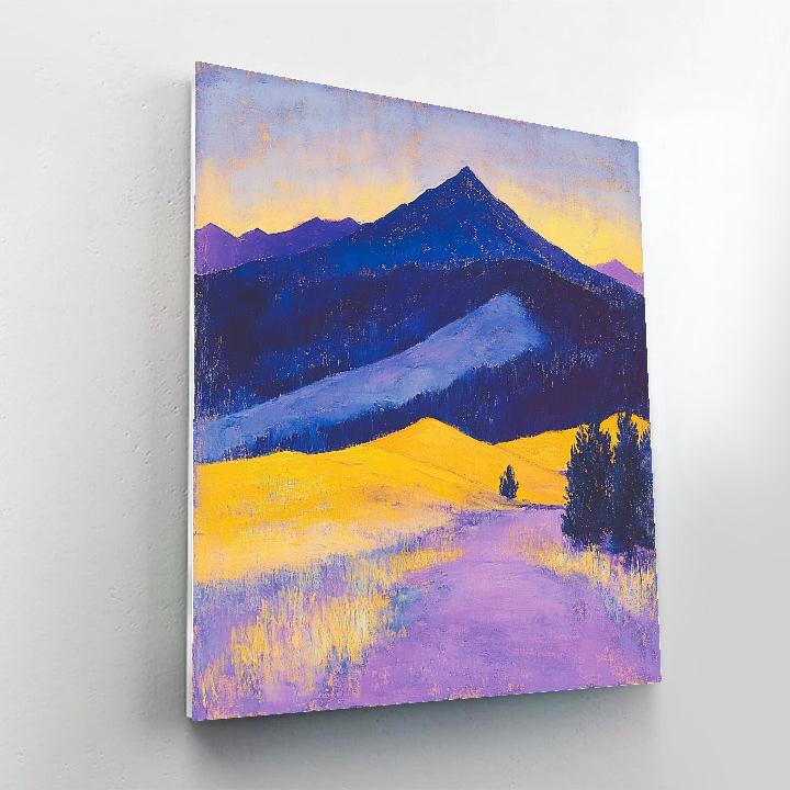 Edgar Degas Inspired Mountain Twilight Numbered painting kits
