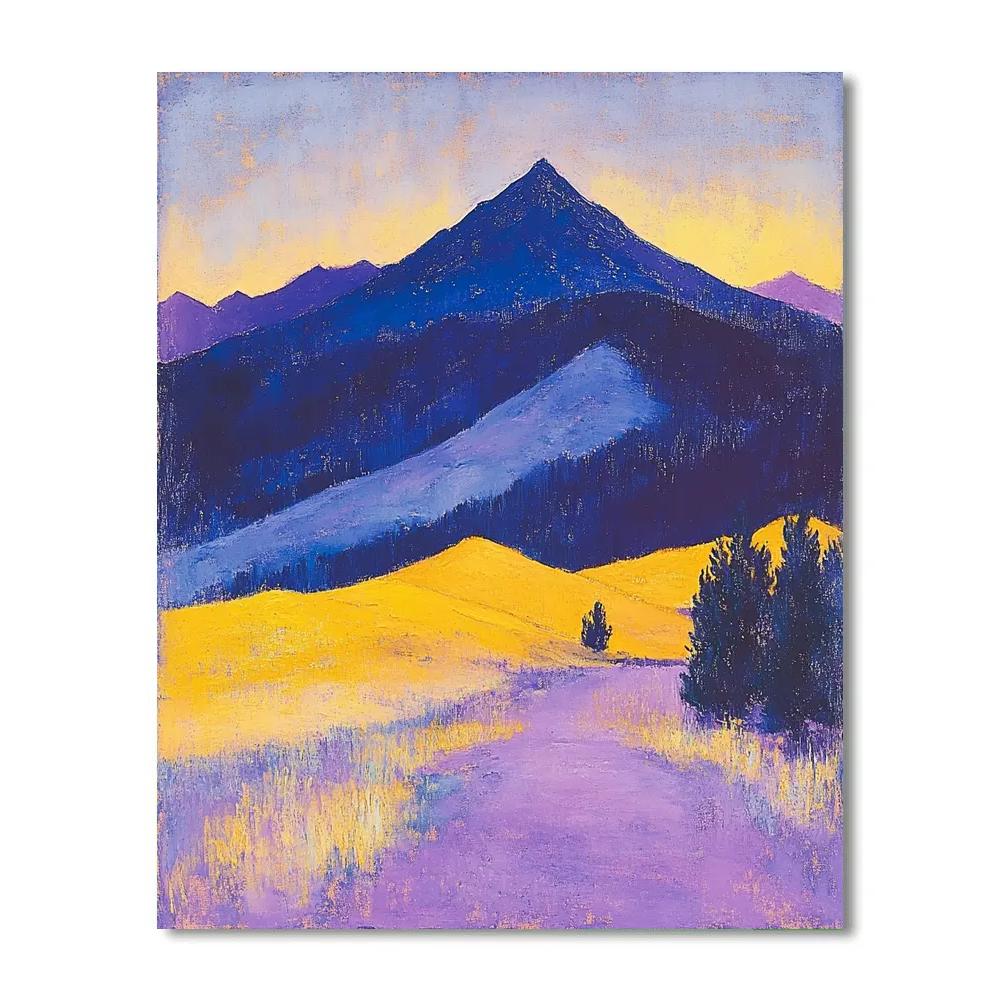 Edgar Degas Inspired Mountain Twilight Numbered painting kits