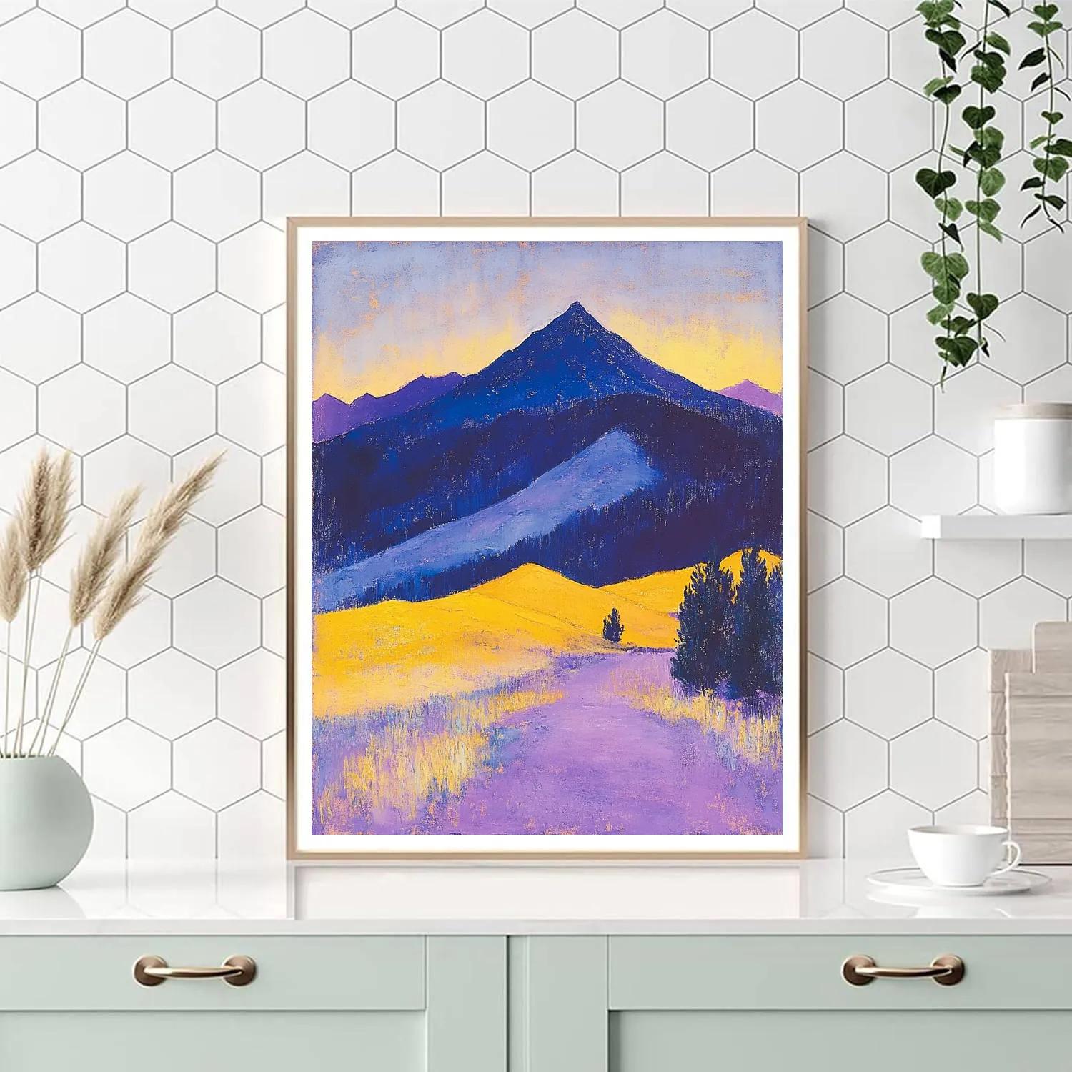 Edgar Degas Inspired Mountain Twilight Numbered painting kits