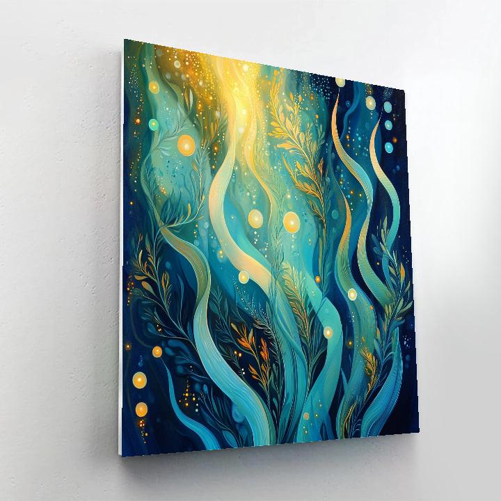 Alphonse Mucha Inspired Aurora Kelp Symphony painting number kit