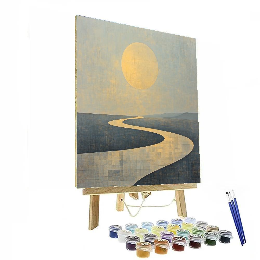 Paul Klee Inspired Lunar Topography Numbered painting kits