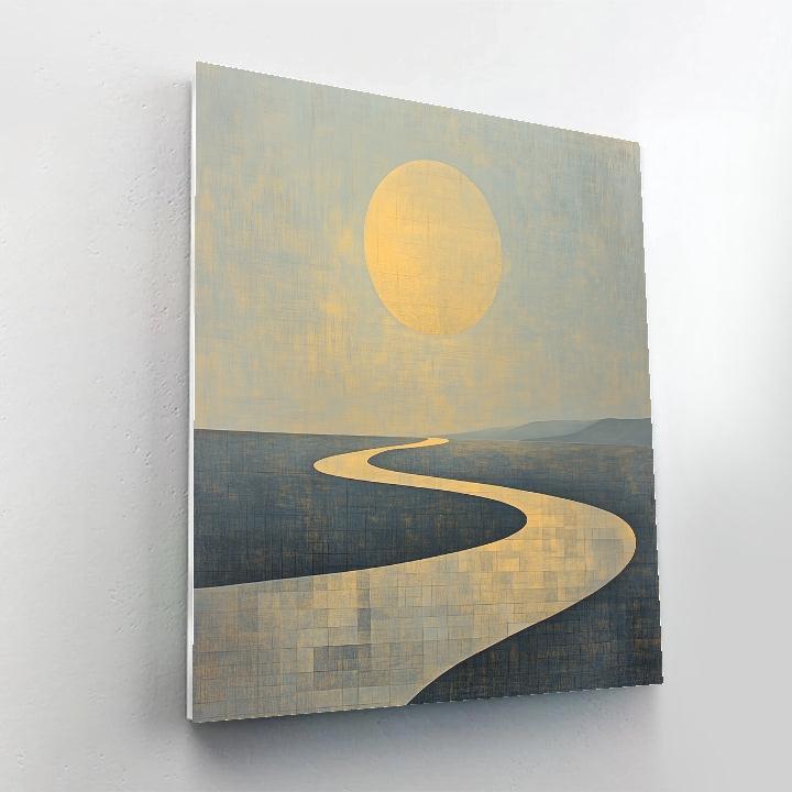 Paul Klee Inspired Lunar Topography Numbered painting kits