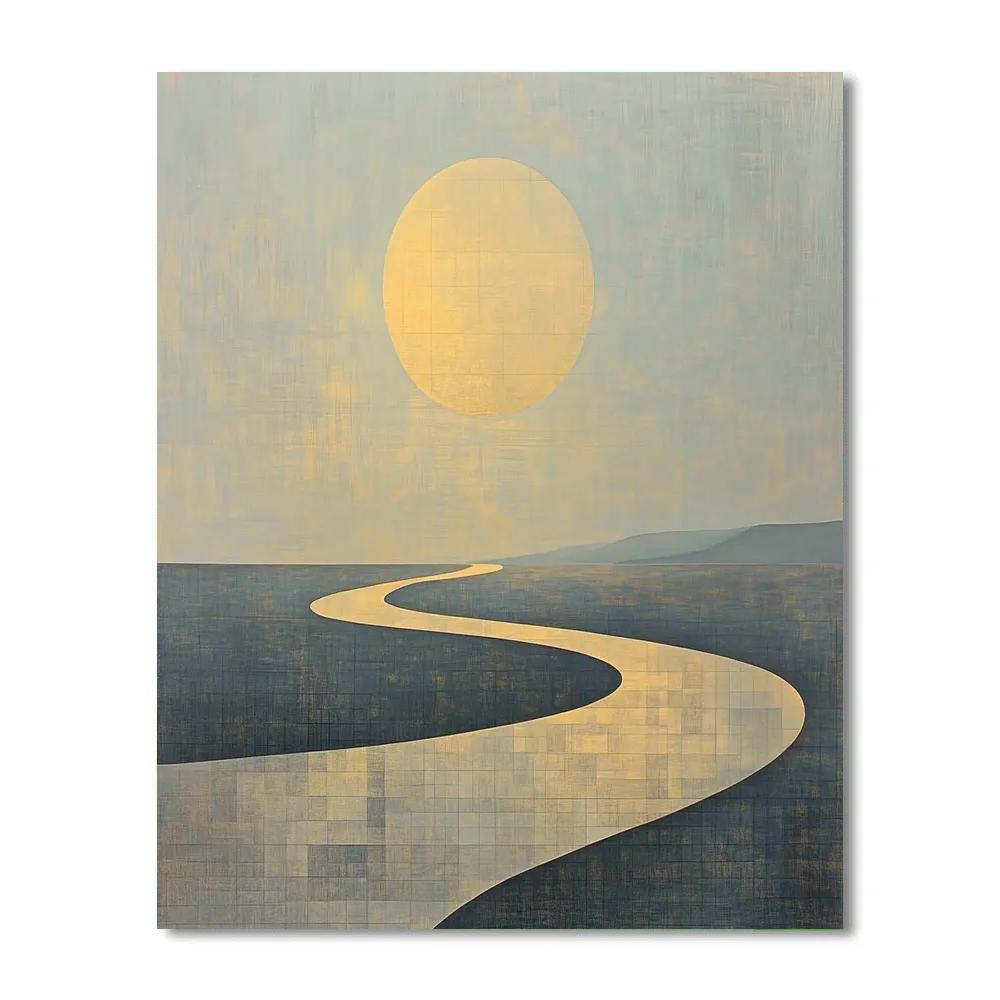 Paul Klee Inspired Lunar Topography Numbered painting kits