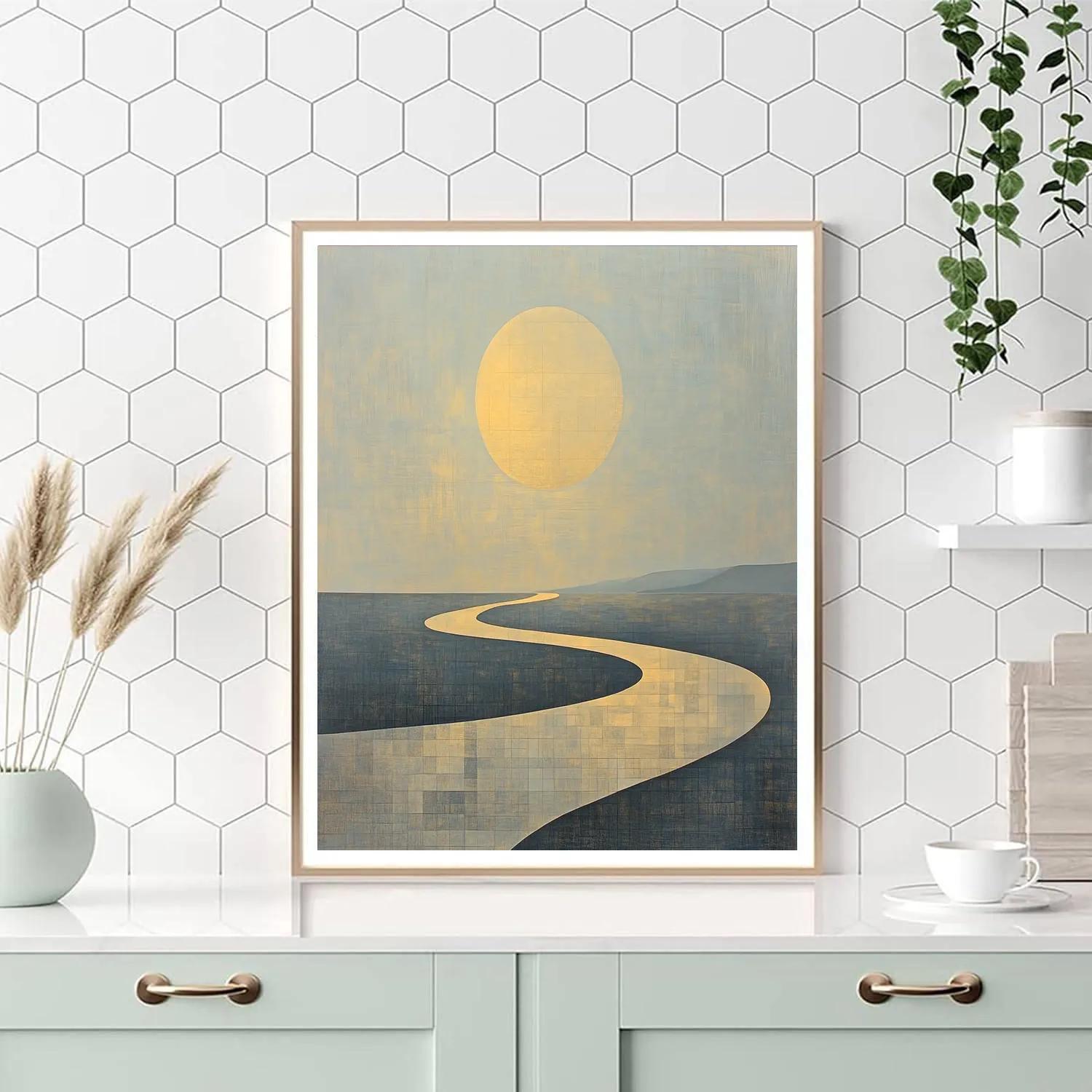 Paul Klee Inspired Lunar Topography Numbered painting kits