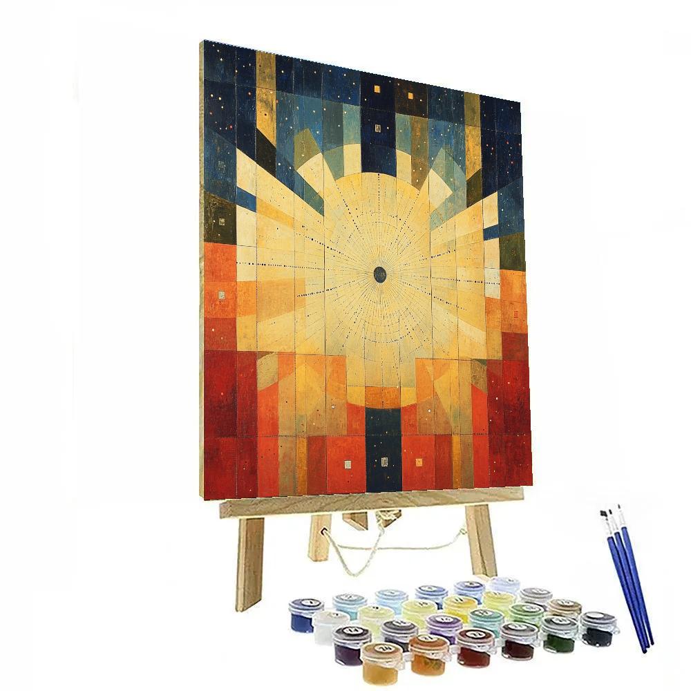 Paul Klee Inspired Sundial Symphony Paint by numbers kits