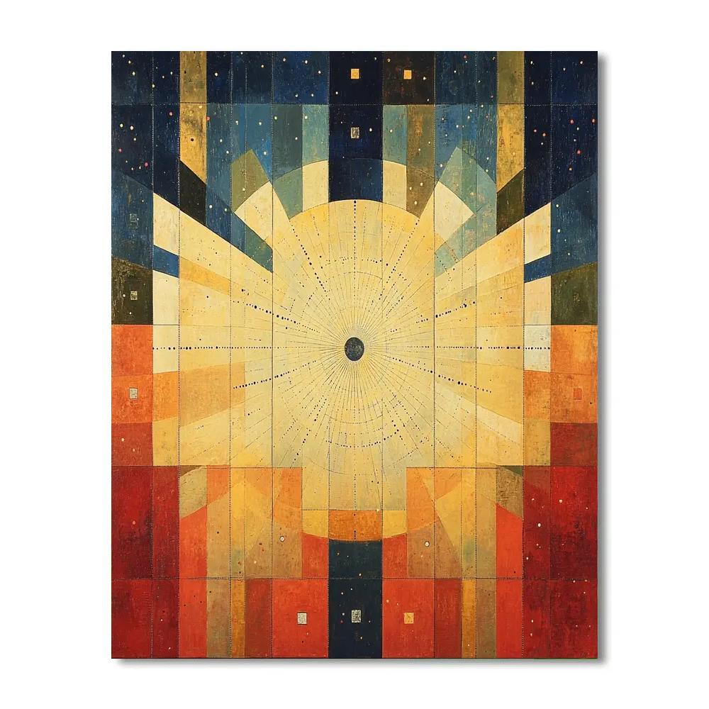 Paul Klee Inspired Sundial Symphony Paint by numbers kits