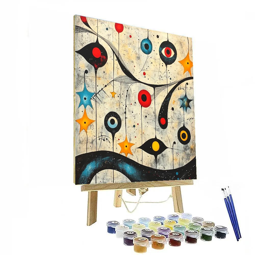 Joan Miró Inspired Dream Orchestra paint by number