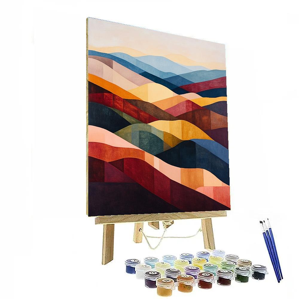 Paul Klee Inspired Silent Terraces Of Dusk Paint by numbers kits