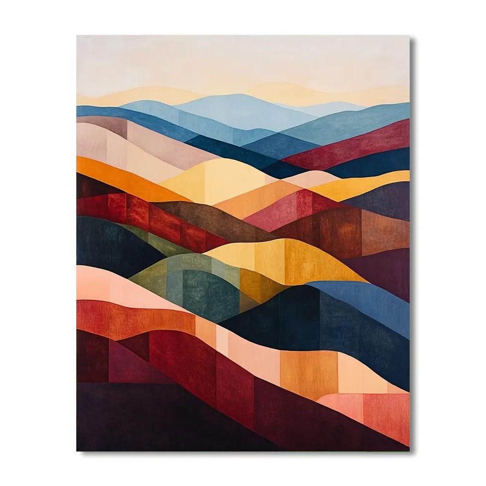 Paul Klee Inspired Silent Terraces Of Dusk Paint by numbers kits