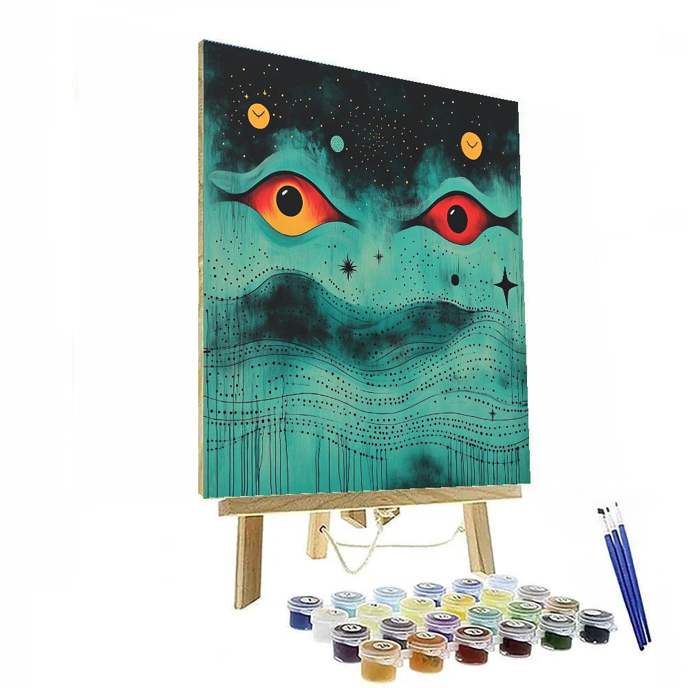 Joan Miró Inspired Ocean Of Symbols paint by numbers