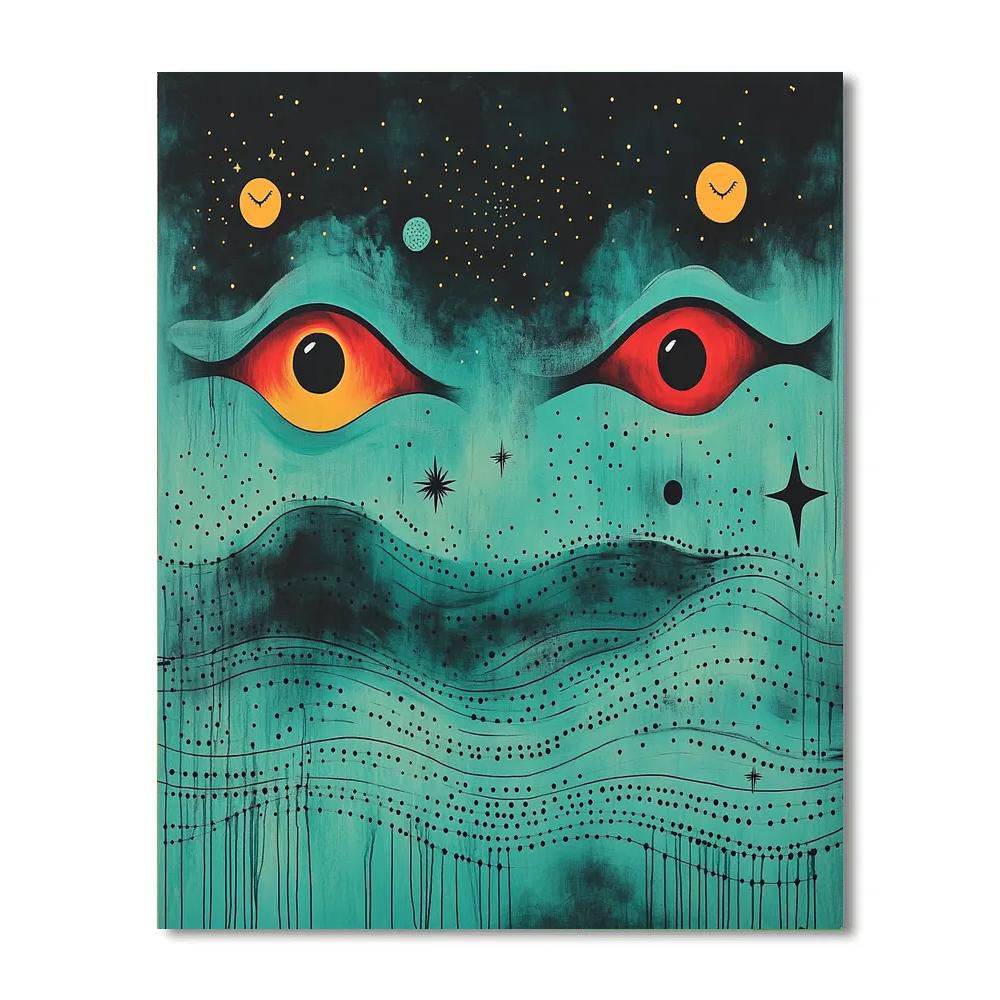 Joan Miró Inspired Ocean Of Symbols paint by numbers