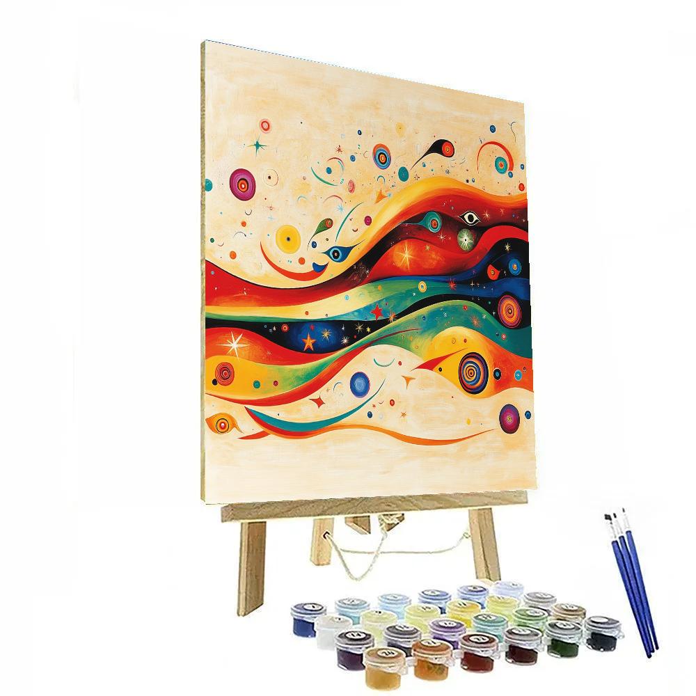 Joan Miro Inspired Celestial Whimsy paint by number