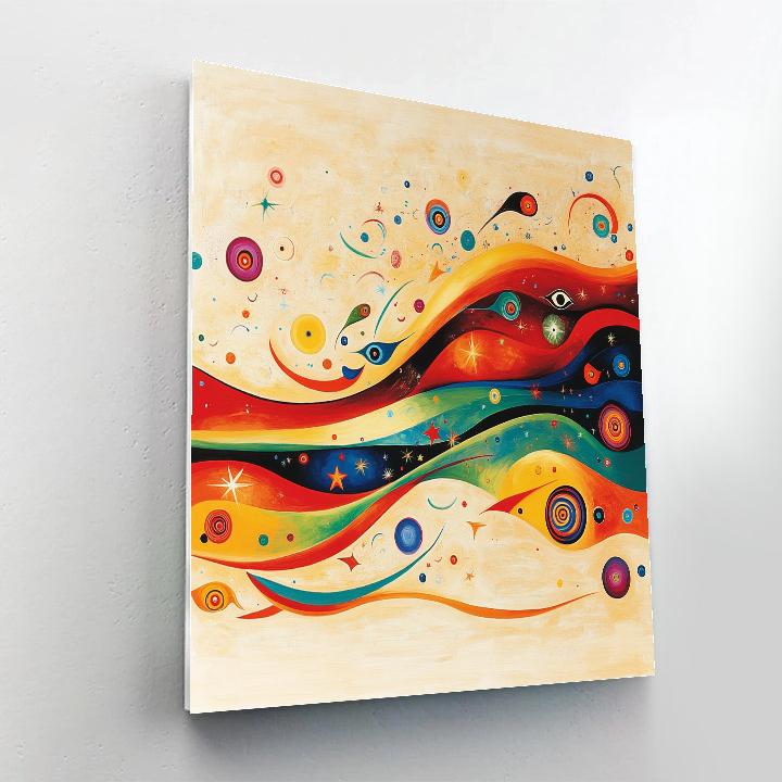 Joan Miro Inspired Celestial Whimsy paint by number