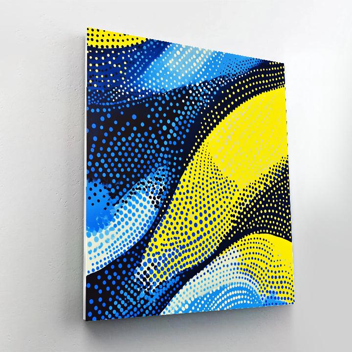 Yayoi Kusama Inspired Vibrant Infinity Waves Numbered painting kits