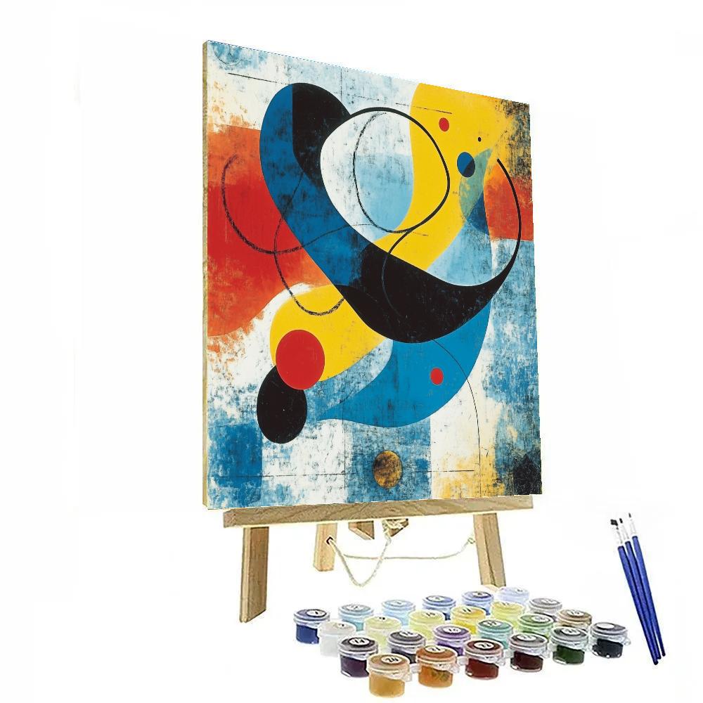 Joan Miro Inspired Harmony Of Color And Form Paint by numbers kits