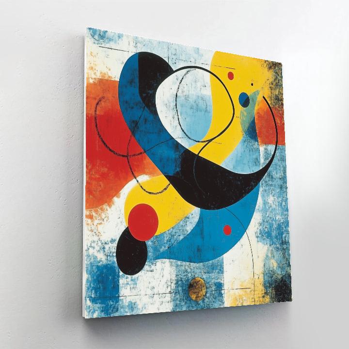 Joan Miro Inspired Harmony Of Color And Form Paint by numbers kits