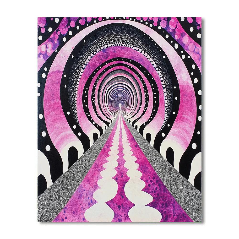 Yayoi Kusama Inspired Mirror Of Endless Loops DIY paint by numbers