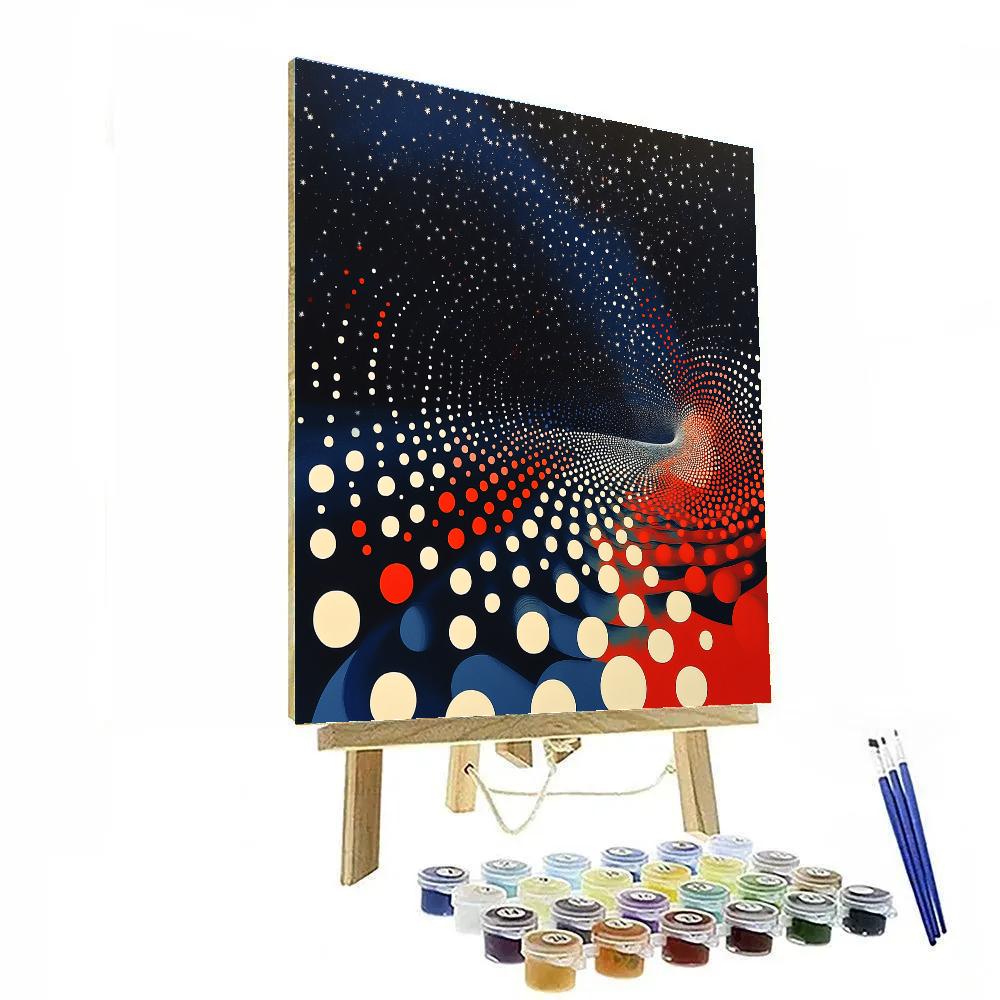 Yayoi Kusama Inspired Celestial Infinity Numbered painting kits