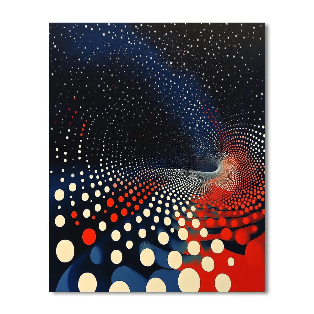 Yayoi Kusama Inspired Celestial Infinity Numbered painting kits