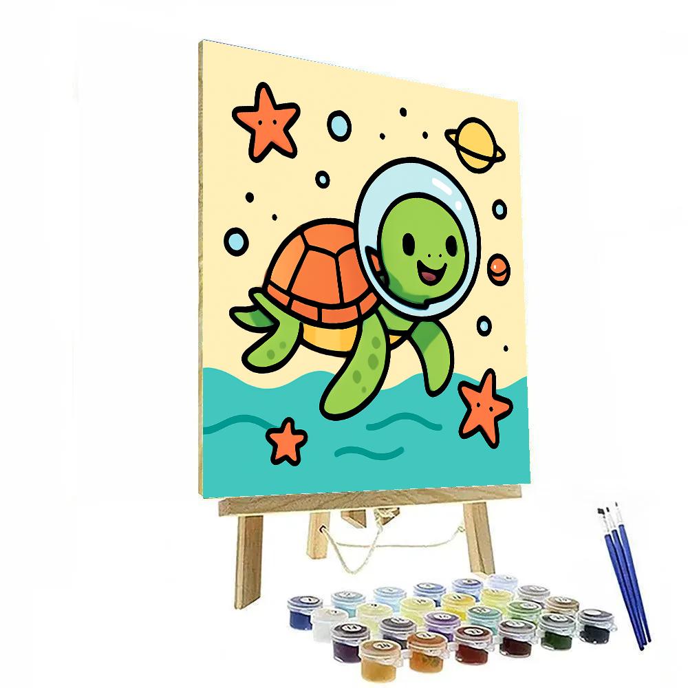 Star Turtle Explorer paint by color