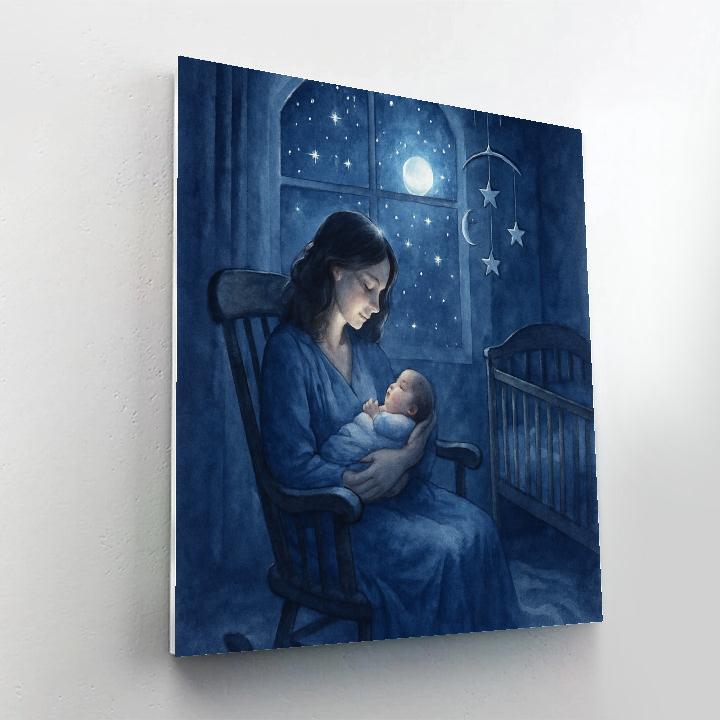 Midnight Lullaby Under Stars Paint by numbers kits