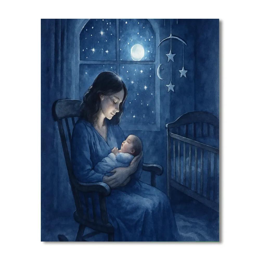 Midnight Lullaby Under Stars Paint by numbers kits