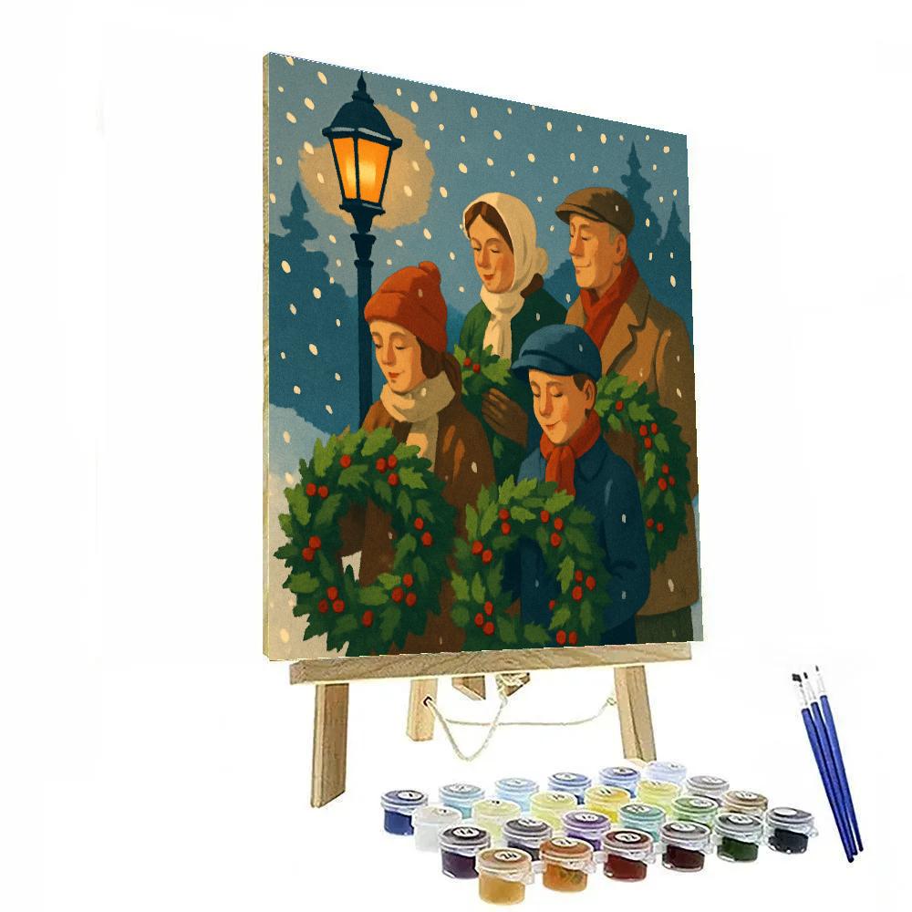 Midnight Wreath Walk Paint by numbers kits