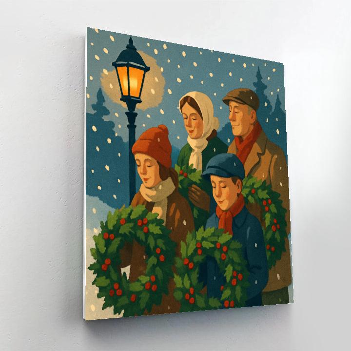 Midnight Wreath Walk Paint by numbers kits