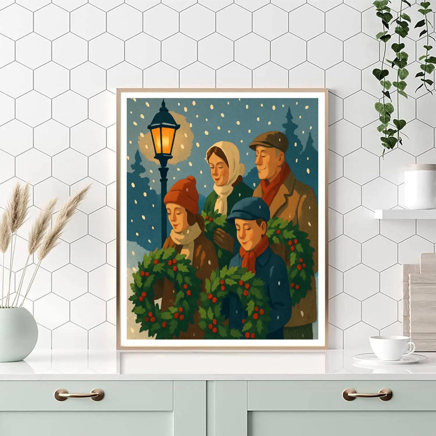 Midnight Wreath Walk Paint by numbers kits