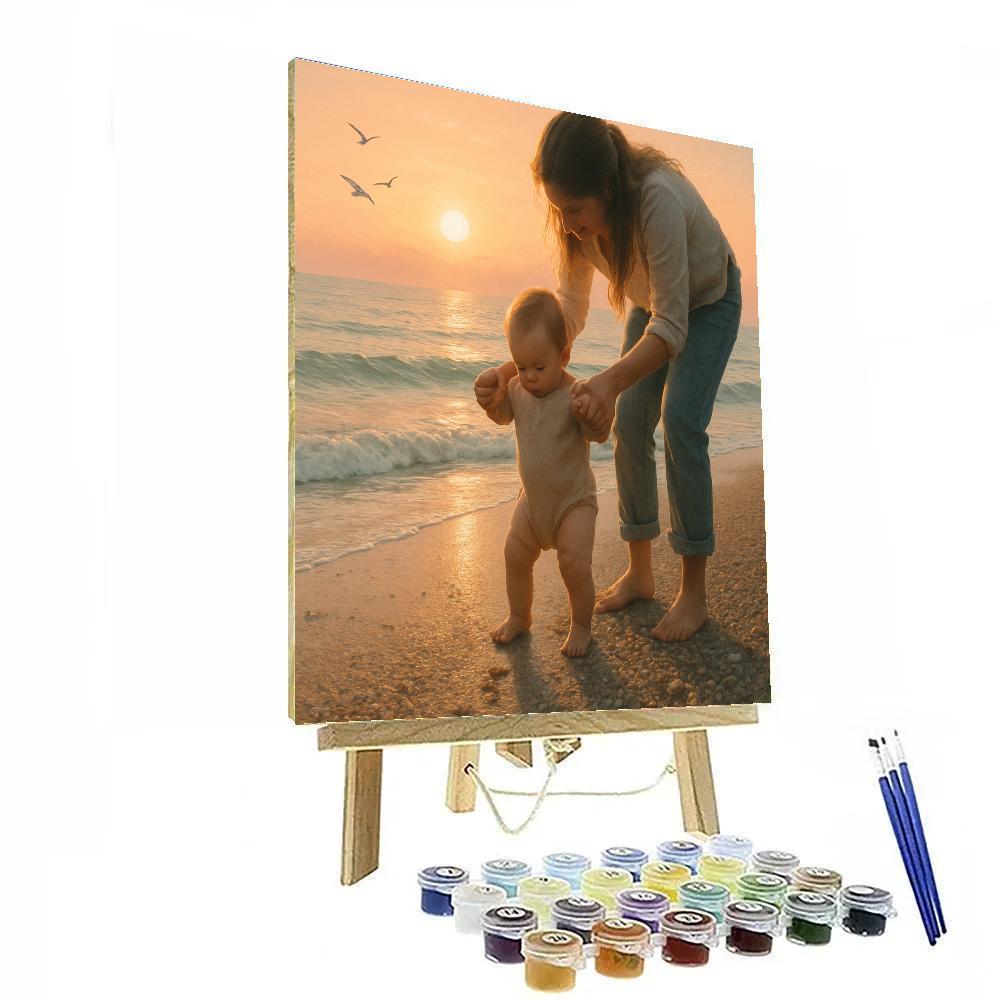 First Steps On Pebble Shore paint by number