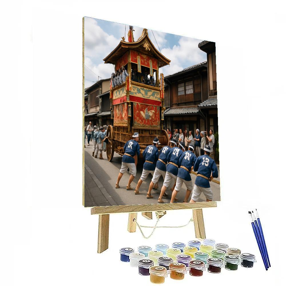 Gion Matsuri Procession paint by number