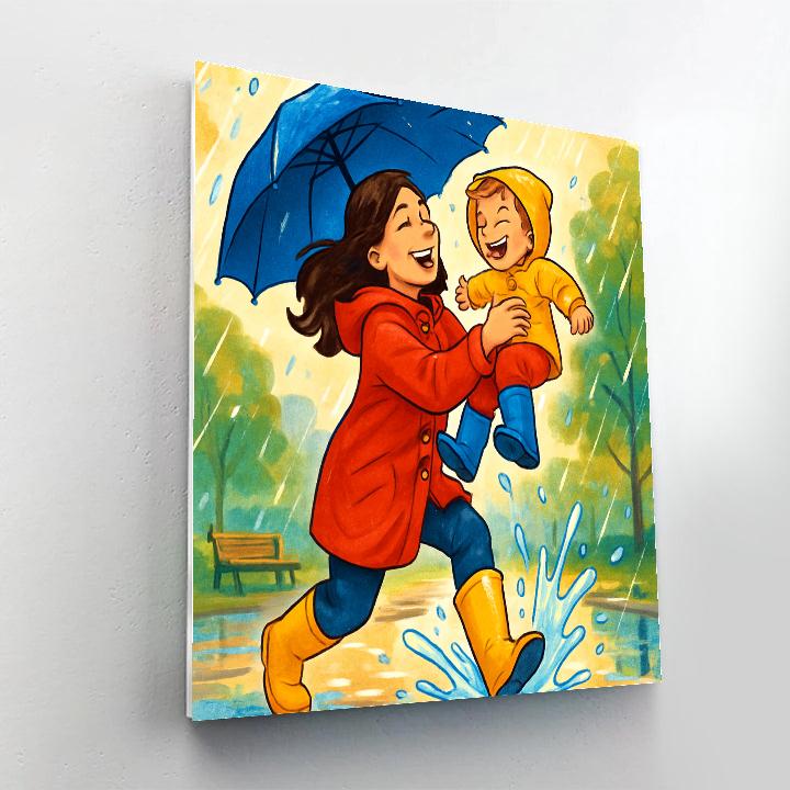 Raincoat Splash Adventure paint by number